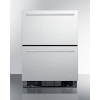 24" Wide 2-drawer Refrigerator-freezer With Icemaker