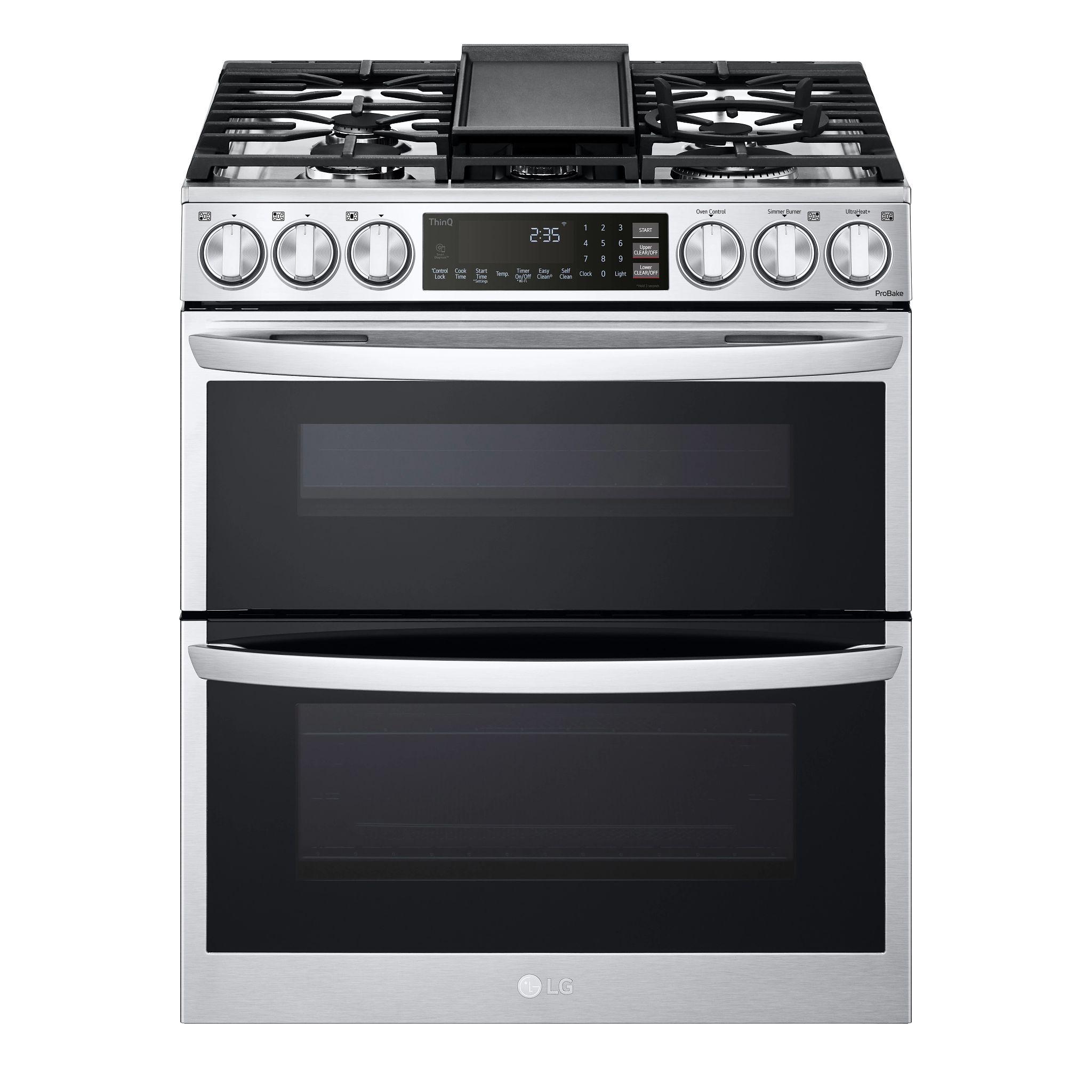 6.9 Cu. Ft. Smart Gas Double Oven Slide-In Range With Instaview®, Probake® Convection, Air Fry, And Air Sous Vide