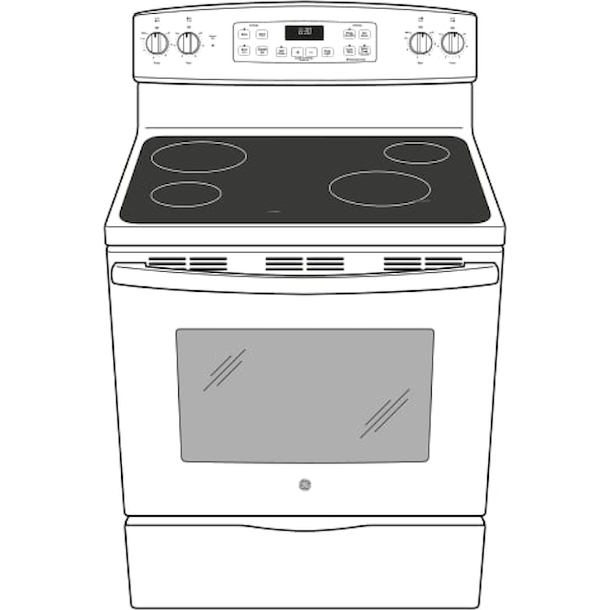 GE Appliances Electric Ranges Freestanding Smoothtop Electric Range