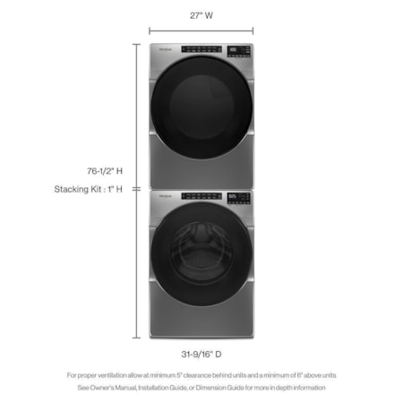 Whirlpool Front Load Electric Dryer