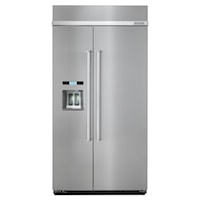25.0 cu. ft 42-Inch Width Built-In Side by Side Refrigerator with PrintShield(TM) Finish