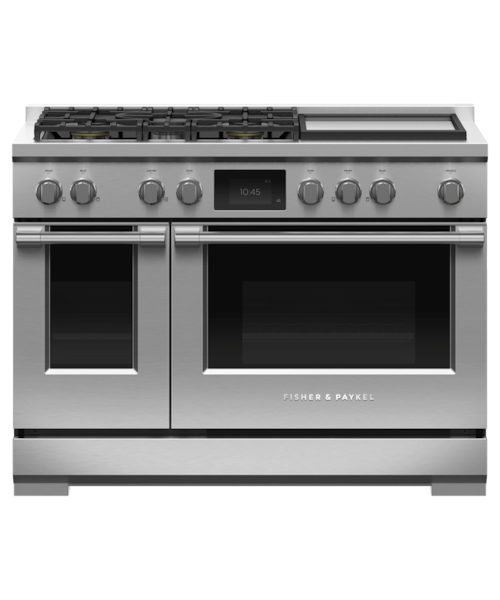 48" Series 9 Professional Dual Fuel 5 Burner With Griddle Self-Cleaning Range