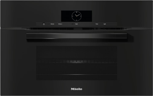 H 7870 Bm Obsidian Black - 30" Compact Speed Oven In A Perfectly Combinable Design With Automatic Programs And Roast Probe.