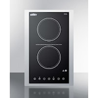 15" Wide 115V 2-Burner Radiant Cooktop