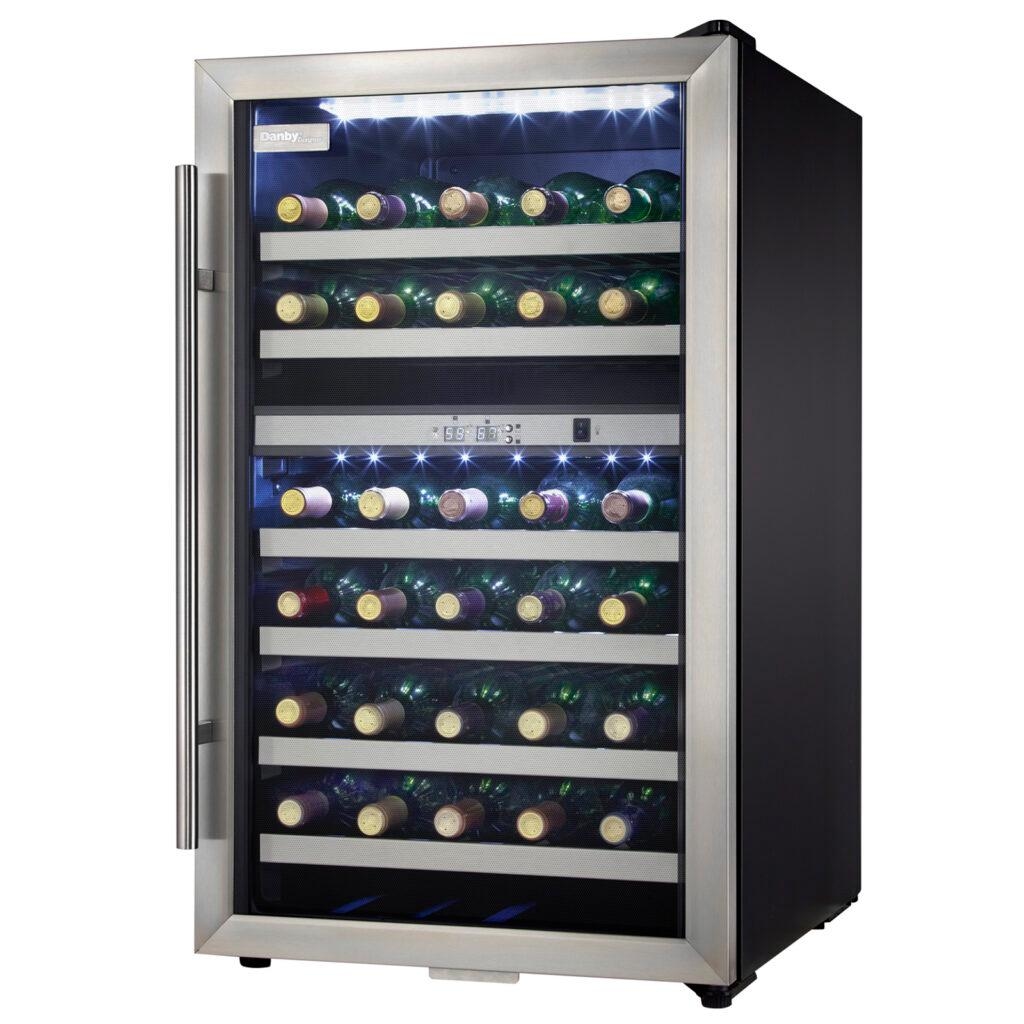 Danby DWC114BLSDD 114-Bottle Dual Zone Wine Cooler