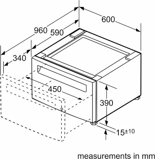 Bosch Accessories Bosch Laundry Pedestal