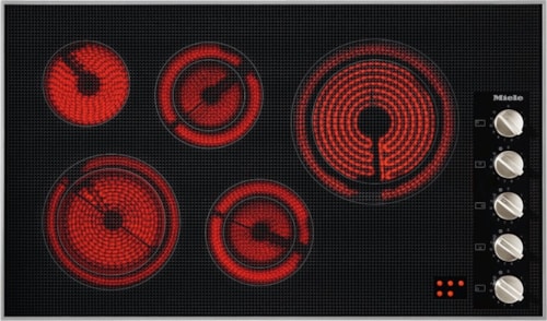 Km 5627 240V Stainless Steel - 36-Inch Electric Cooktop, Operated With Its Own Controls With A Width Of 36 1/8 (915) In (Mm) 36 1/8 (915) In (Mm) For Ultra-Convenient Cooking.