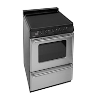 24 In. Freestanding Smooth Top Electric Range In Stainless Steel