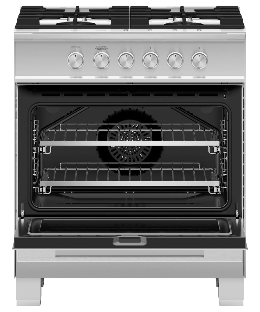Fisher and Paykel Gas Ranges 30" Free Standing Gas Range