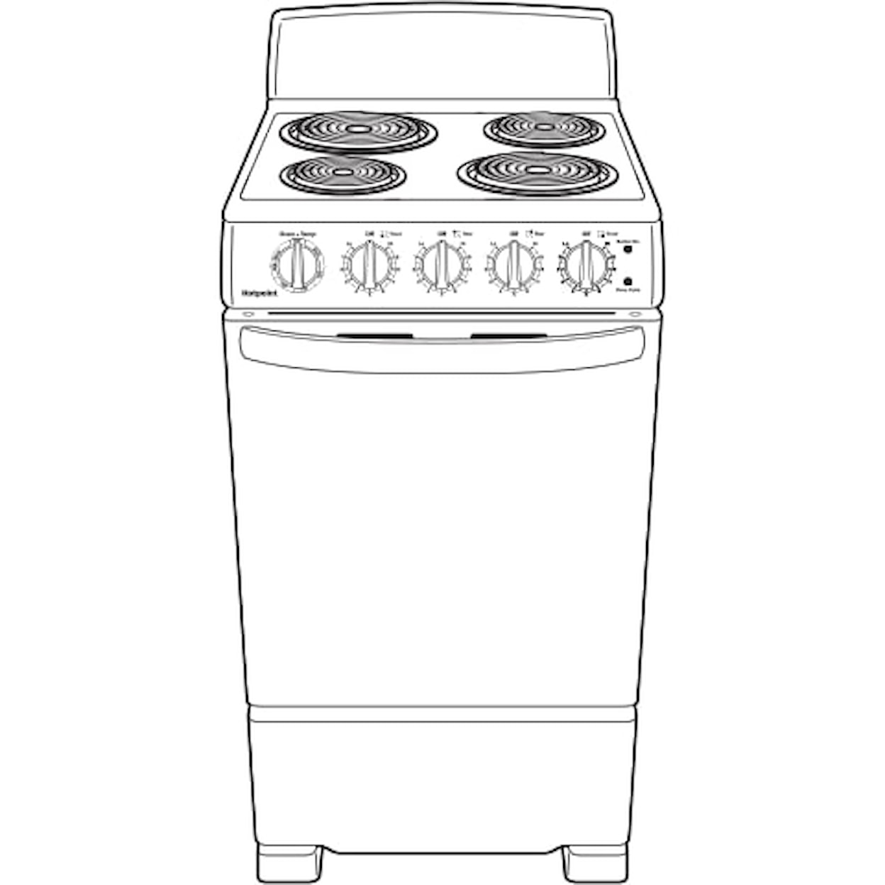 Hotpoint Electric Ranges 20" Freestanding Coil Electric Range