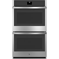 Ge(R) 30" Smart Built-In Self-Clean Convection Double Wall Oven With No Preheat Air Fry