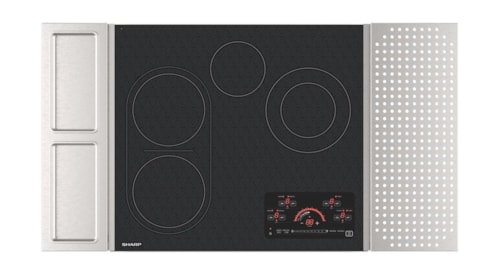 Sharp Appliances 24" Drop-In Radiant Cooktop with Side Accessories