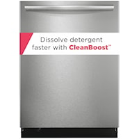 24" Stainless Steel Tub Built-In Dishwasher With Cleanboost