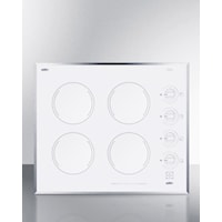 24" Wide 230V 4-Burner Radiant Cooktop