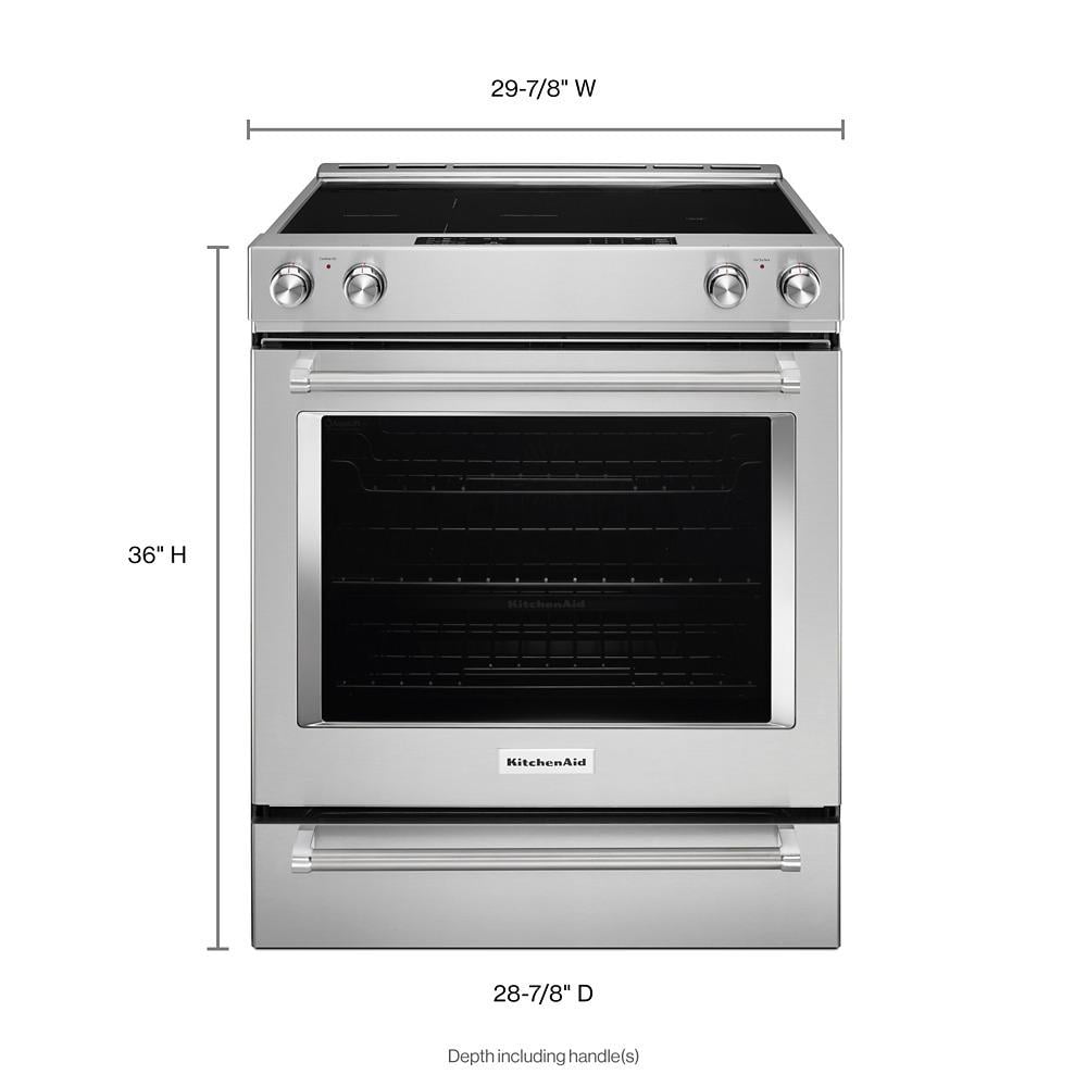 KitchenAid KSEB900ESS 30Inch 5Element Electric Convection SlideIn