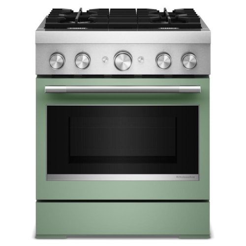 30-Inch 4 Burner Commercial-Style Dual Fuel Range With No Preheat Air Fry Mode