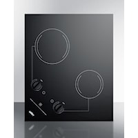 21" Wide 230V 2-Burner Radiant Cooktop