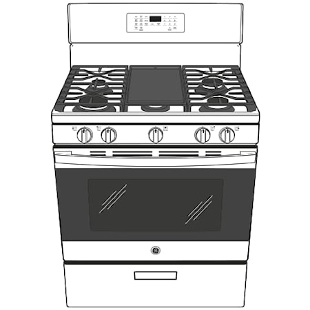 30&quot; Free Standing Gas Range