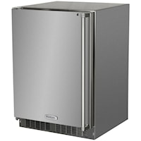 24-In Outdoor Built-In Refrigerator Freezer with Door Swing - Left