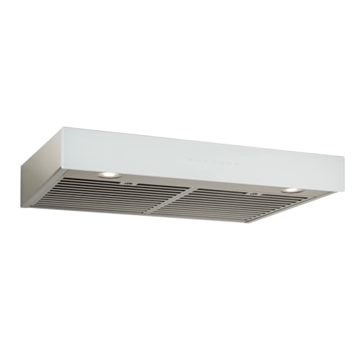 30-Inch Under-Cabinet Range Hood W/ Purled™, Energy Star, 550 Max Blower Cfm, White Glass (Ucb3 Series)