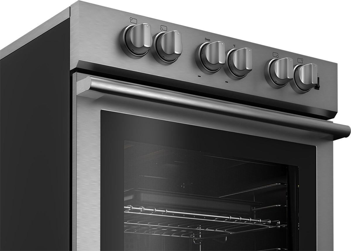 Blomberg Appliances BERU30422SS 30in electric stainless range with 5.7 cu ft self clean oven, 4