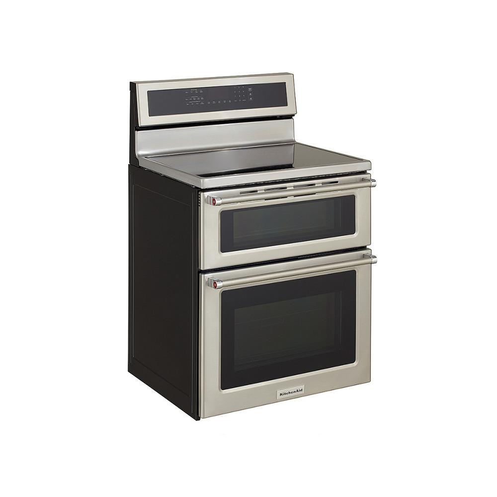 kitchen aid induction range double oven