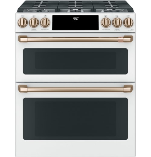 Café™ 30" Smart Slide-In, Front-Control, Dual-Fuel, Double-Oven Range With Convection