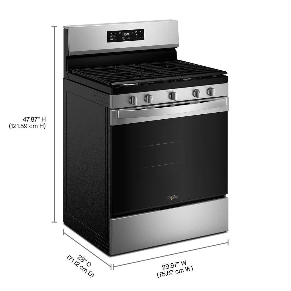 Whirlpool Gas Ranges 30" Free Standing Gas Range