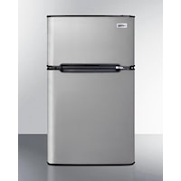 19" Wide 2-Door Refrigerator-Freezer, Ada Height