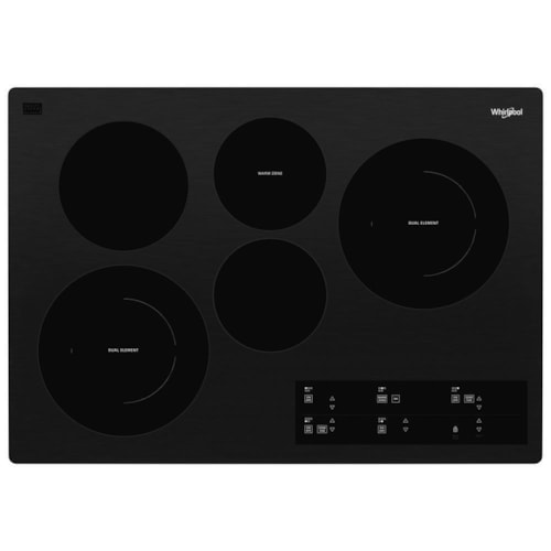 Whirlpool 30-Inch Electric Ceramic Glass Cooktop With Two Dual Radiant Elements