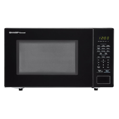 1.1 Cu. Ft. 1000W Sharp Countertop Black Microwave