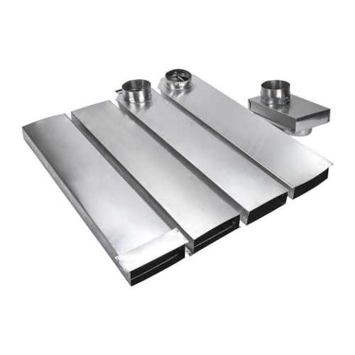 6' In-The-Wall Dryer Vent Periscope With 1 Snap-Lock Male Fitting And 1 Female Collar With Strap, Including 2 Clamps