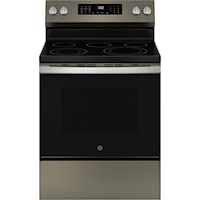 Ge(R) 30" Free-Standing Electric Convection Range With No Preheat Air Fry And Easywash(Tm) Oven Tray