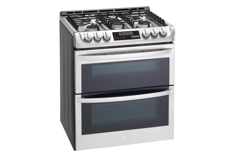 LG Appliances LTG4715ST 6.9 cu. ft. Smart wifi Enabled Gas Double Oven SlideIn Range with