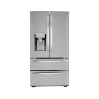 22 cu ft. Smart Counter Depth Double Freezer Refrigerator with Craft Ice(TM)