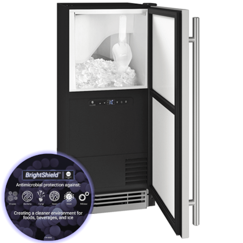 Hcl115 / Hcp115 15" Clear Ice Machine With Stainless Solid Finish And Brightshield And Pump (115 V/60 Hz)
