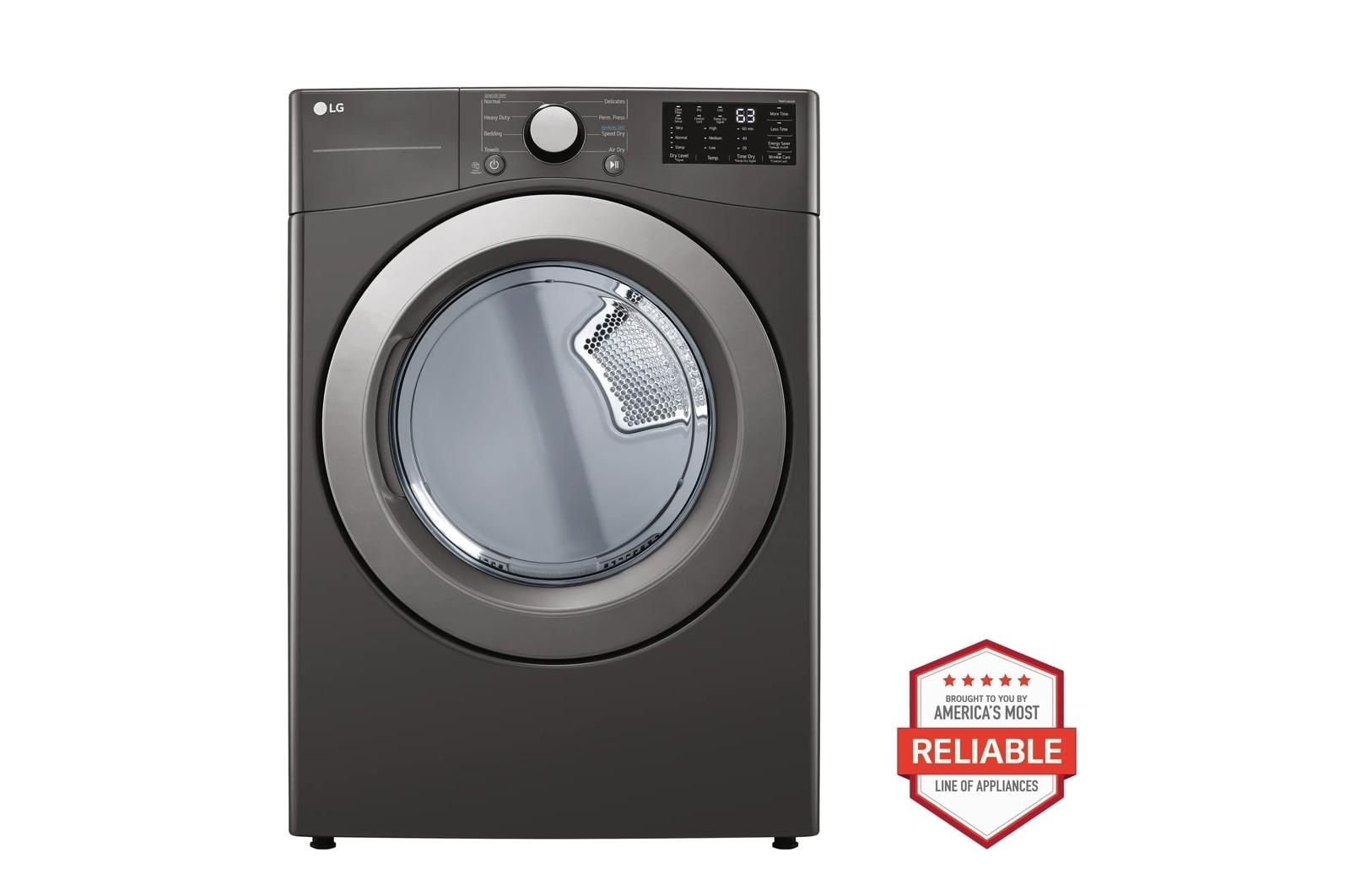 LG Appliances Laundry Front Load Electric Dryer