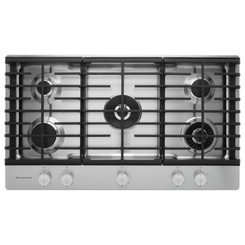 KitchenAid 36" 5-Burner Gas Cooktop With Griddle