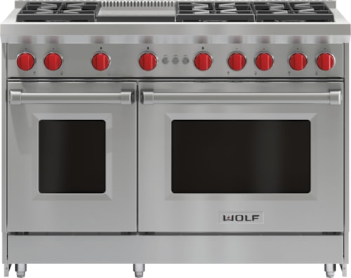 48" Gas Range - 6 Burners And Infrared Griddle