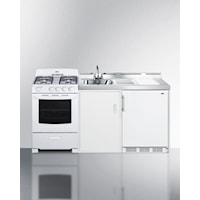72" Wide All-In-One Kitchenette With Gas Range