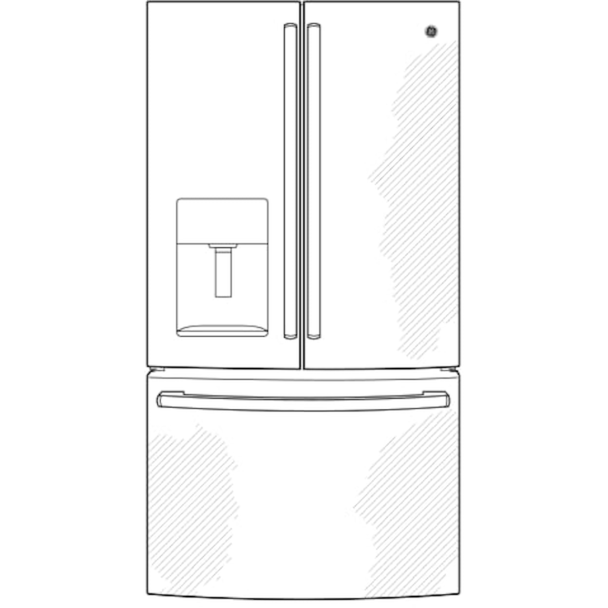 GE Appliances Refrigerators French Door Freestanding Refrigerator