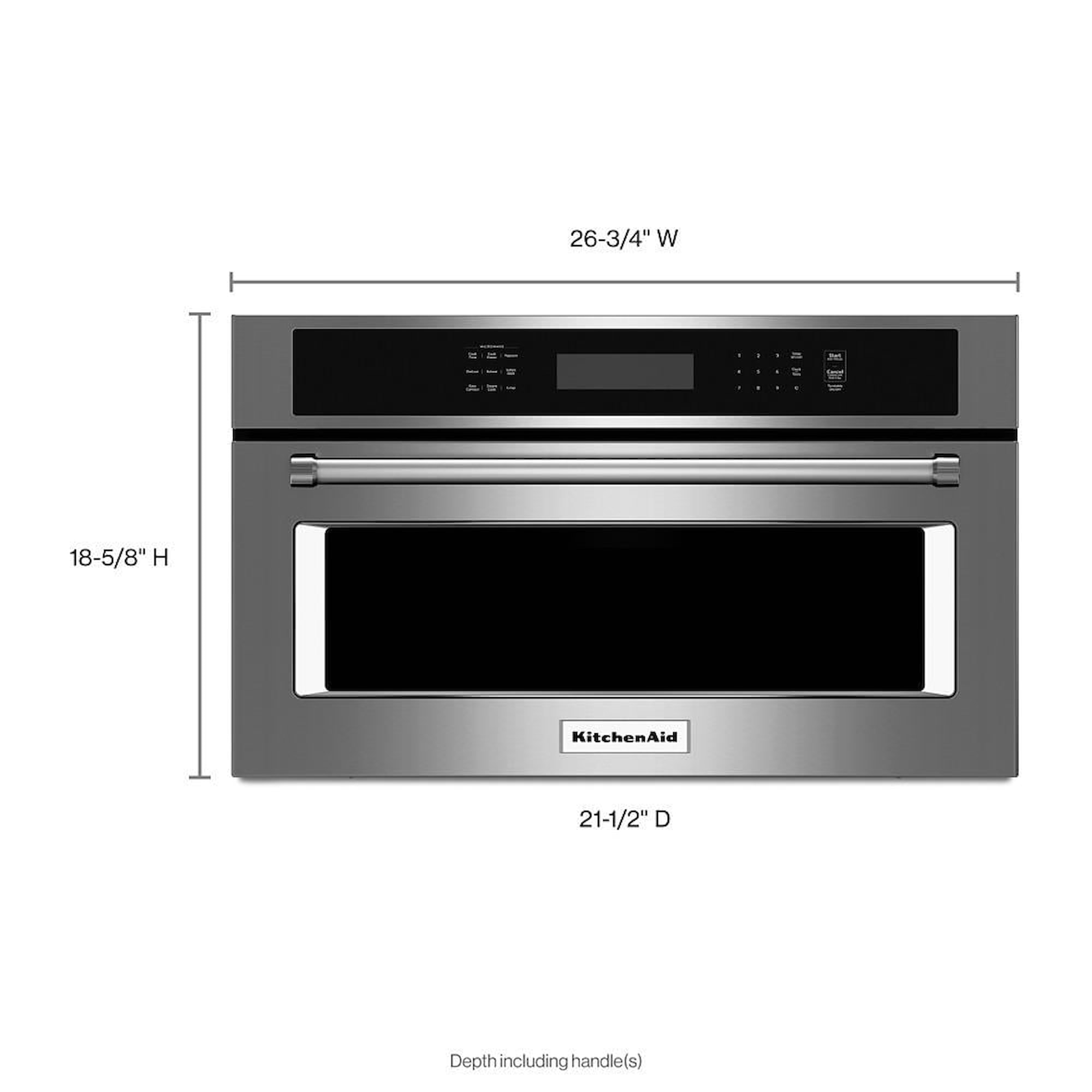 KitchenAid - KMCS1016GSS - 21 3/4 Countertop Microwave Oven - 1200  Watt-KMCS1016GSS