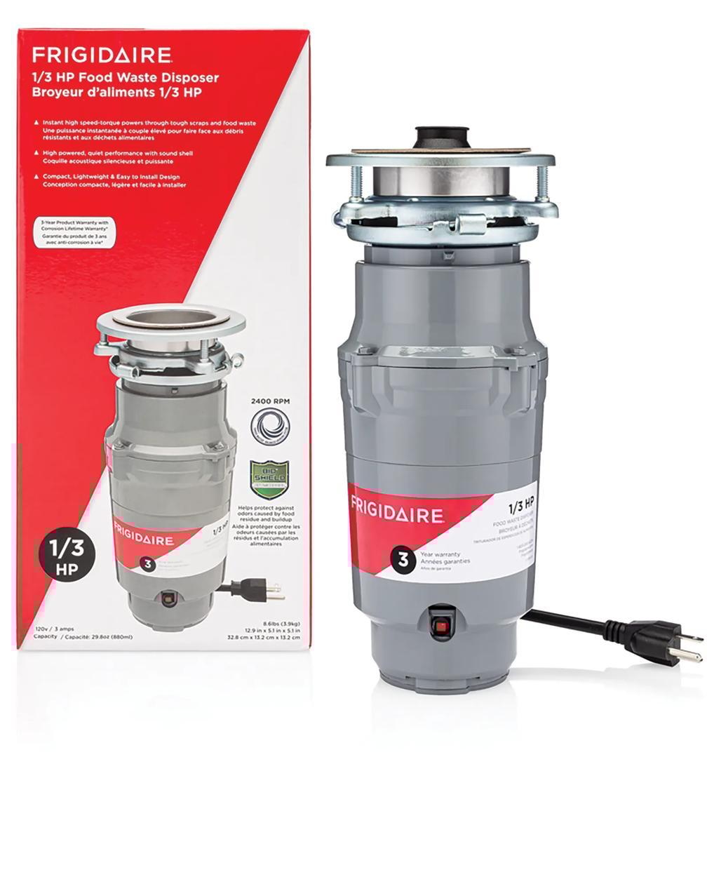 Frigidaire Disposals And Dispensers Frigidaire 1/3 Hp Corded Disposer