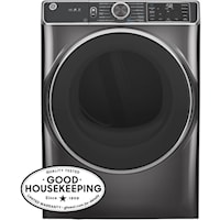 GE(R) 7.8 cu. ft. Capacity Smart Front Load Electric Dryer with Steam and Sanitize Cycle