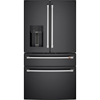 Caf(Eback)(Tm) Energy Star(R) 22.3 Cu. Ft. Smart Counter-Depth 4-Door French-Door Refrigerator