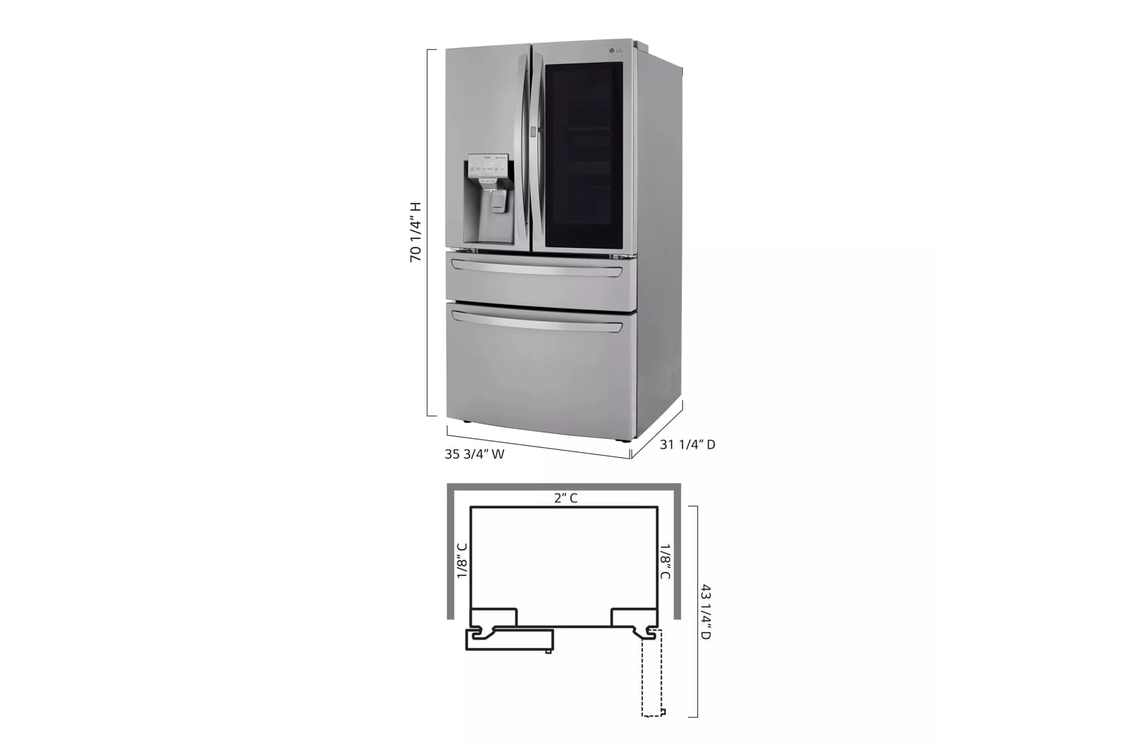 LG Appliances French Door Refrigerator