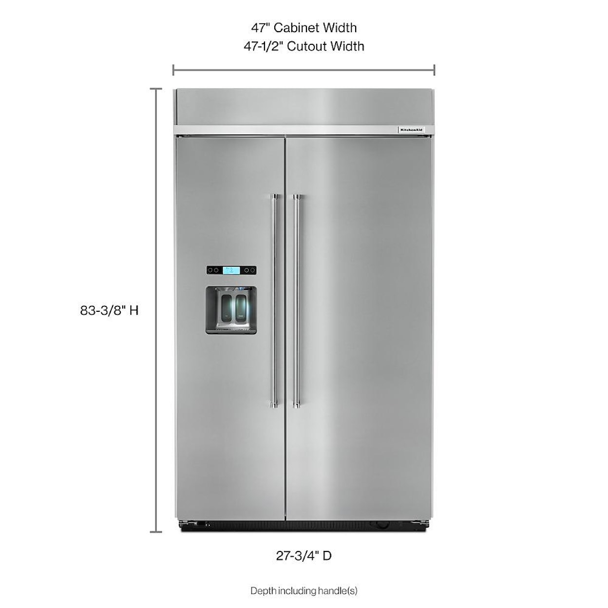 KitchenAid Refrigerators Side By Side Built In Refrigerator