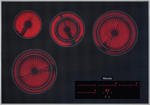 Km 5840 240V Stainless Steel - 30-Inch Electric Cooktop, Operated With Its Own Controls With Direct Selection Plus Including Timer For Maximum User Convenience.