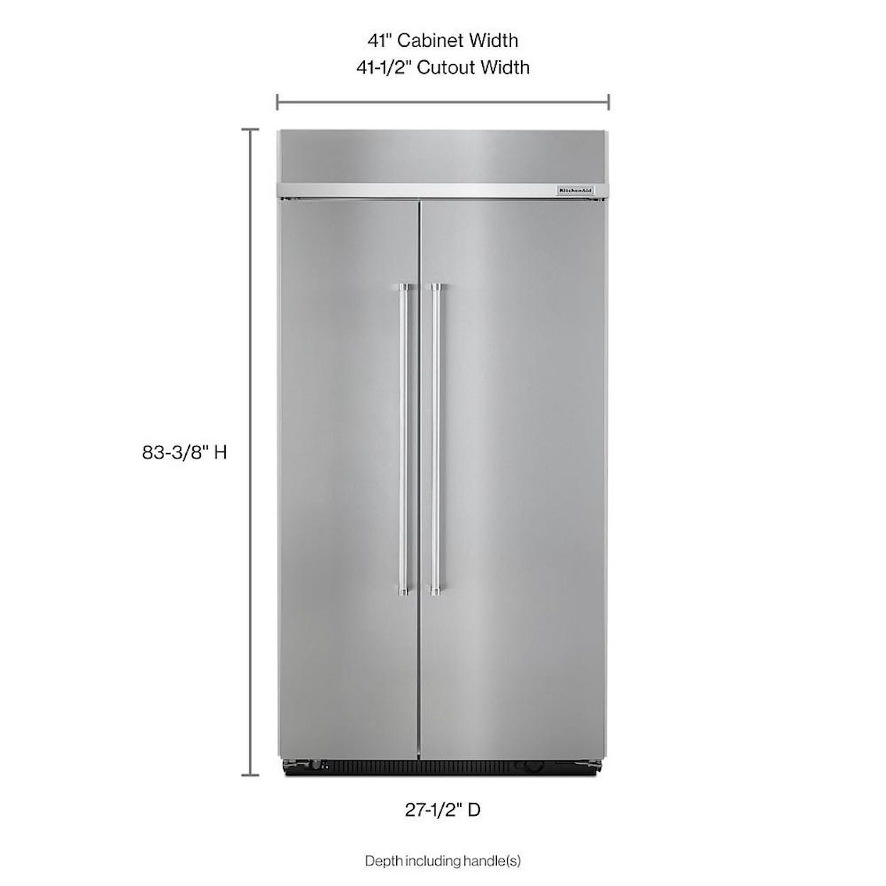 KitchenAid Refrigerators Side By Side Built In Refrigerator