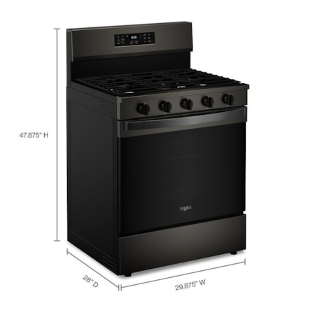 Whirlpool 30&quot; Freestanding Gas Range